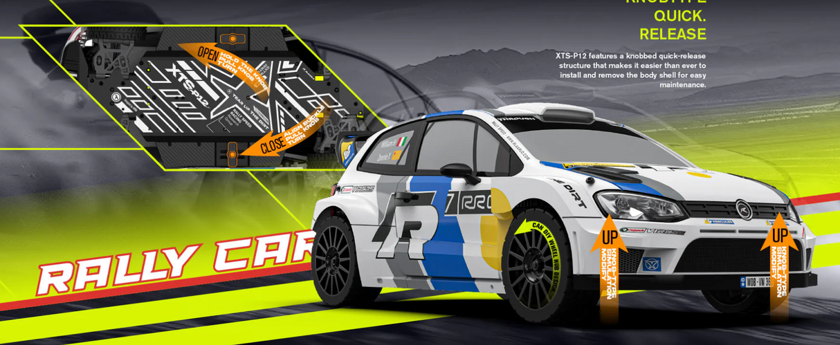 RLAARLO - XTS-P12 – 1/12 – Métal – 4WD – Brushless – RTR - Rallye