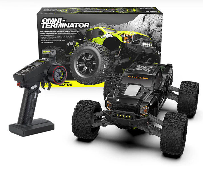 RLAARLO – Omni-Terminator RZ001B-C – Monster Truck 1/10 Brushless Fibre de Carbone – RTR – Univers RcLoisirs