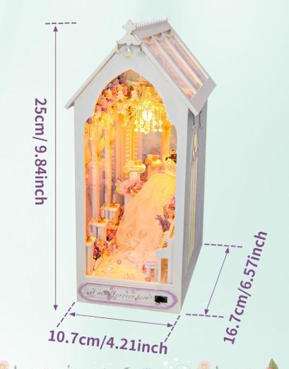 Robe mariée – Book Nook – Miniature à assembler - Univers RcLoisirs