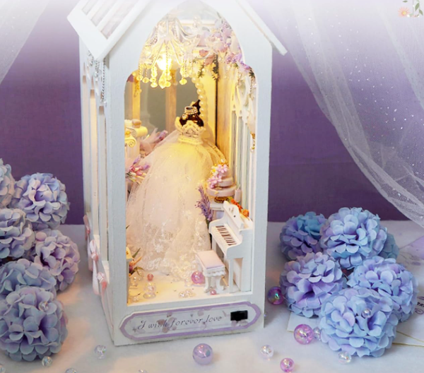 Robe mariée – Book Nook – Miniature à assembler - Univers RcLoisirs