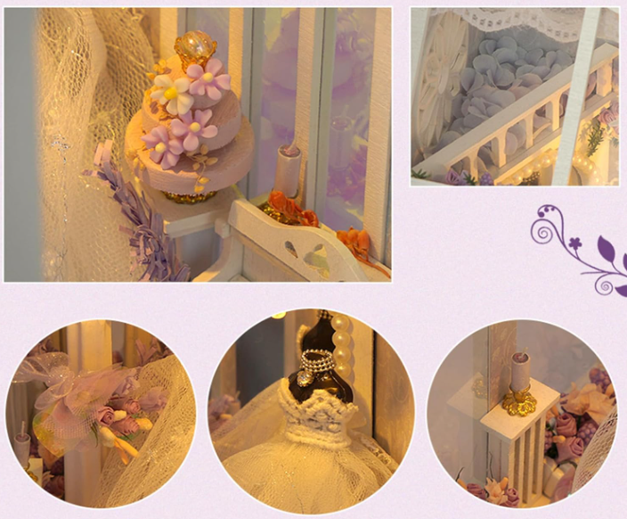 Robe mariée – Book Nook – Miniature à assembler - Univers RcLoisirs