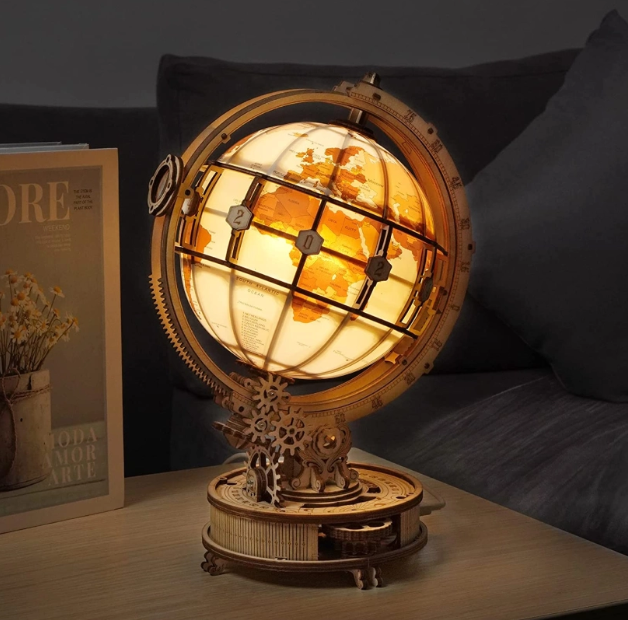 Globe terrestre lumineux mécanique – ROKR ST003 – Puzzle 3D - Univers RcLoisirs