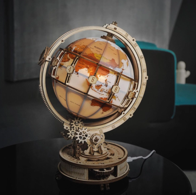 Globe terrestre lumineux mécanique – ROKR ST003 – Puzzle 3D