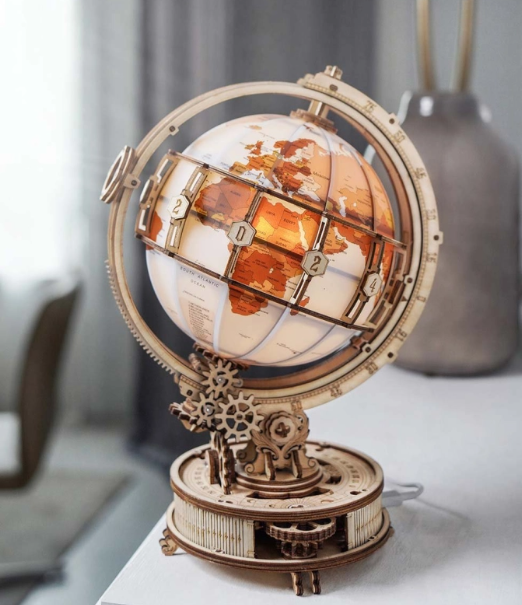 Globe terrestre lumineux mécanique – ROKR ST003 – Puzzle 3D
