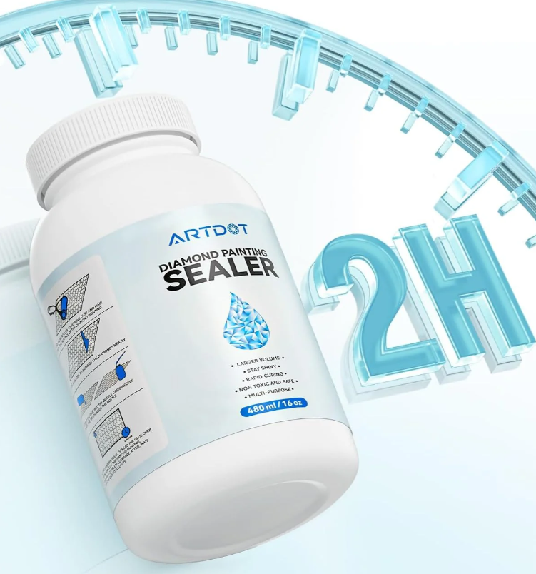 Scellant brillant peinture diamant – Grand volume 480 ml – Outils et accessoires – Univers RcLoisirs