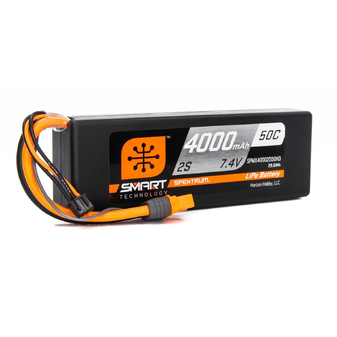 Spektrum Smart LiPo 2S 4000 mAh 50C avec connecteur IC3