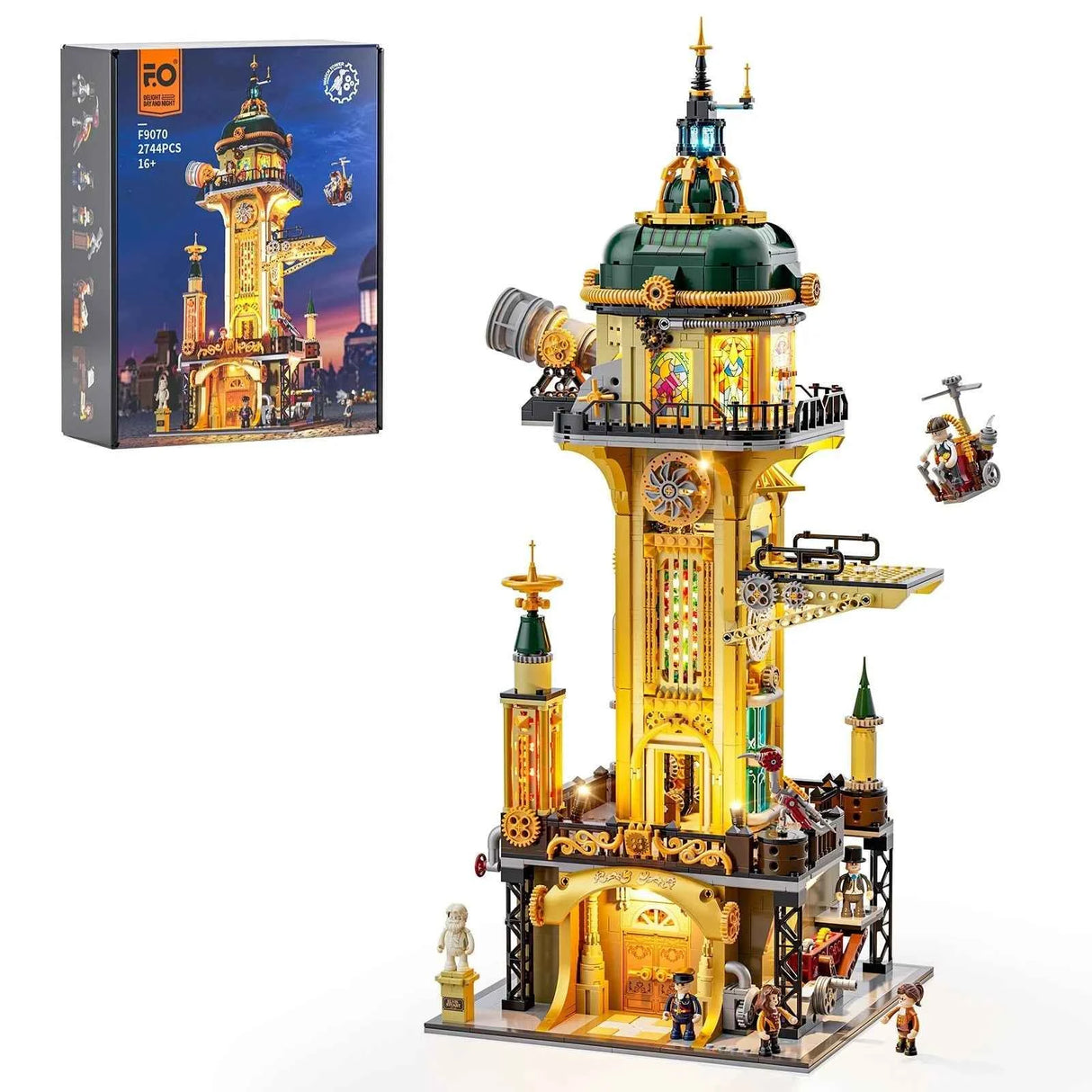 F9070 – Tour de guet Steampunk – Steampunk – 2744 pcs – Lumibricks