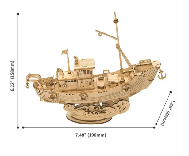 Bateau de pêche – ROKR TG308 - Puzzle 3D