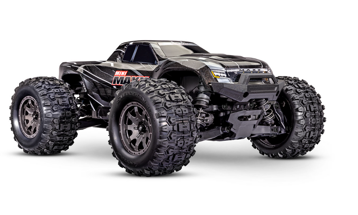 Mini Maxx BL-2s Traxxas – Monster truck échelle Maxx 1/14 – 4x4 RTR – véhicule radiocommandé tout-terrain brushless LiPo – basher robuste rapide puissant – modélisme RC électrique étanche – pneus tout-terrain châssis renforcé suspension à huile – prêt-à-rouler design agressif