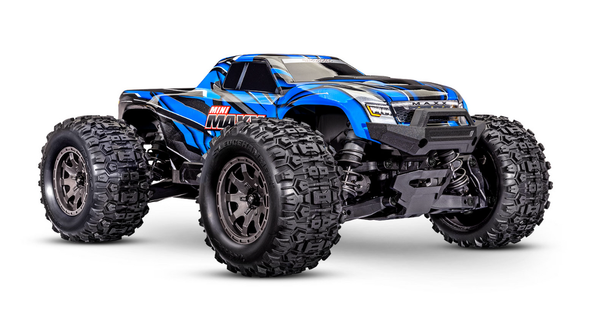 Mini Maxx BL-2s Traxxas – Monster truck échelle Maxx 1/14 – 4x4 RTR – véhicule radiocommandé tout-terrain brushless LiPo – basher robuste rapide puissant – modélisme RC électrique étanche – pneus tout-terrain châssis renforcé suspension à huile – prêt-à-rouler design agressif