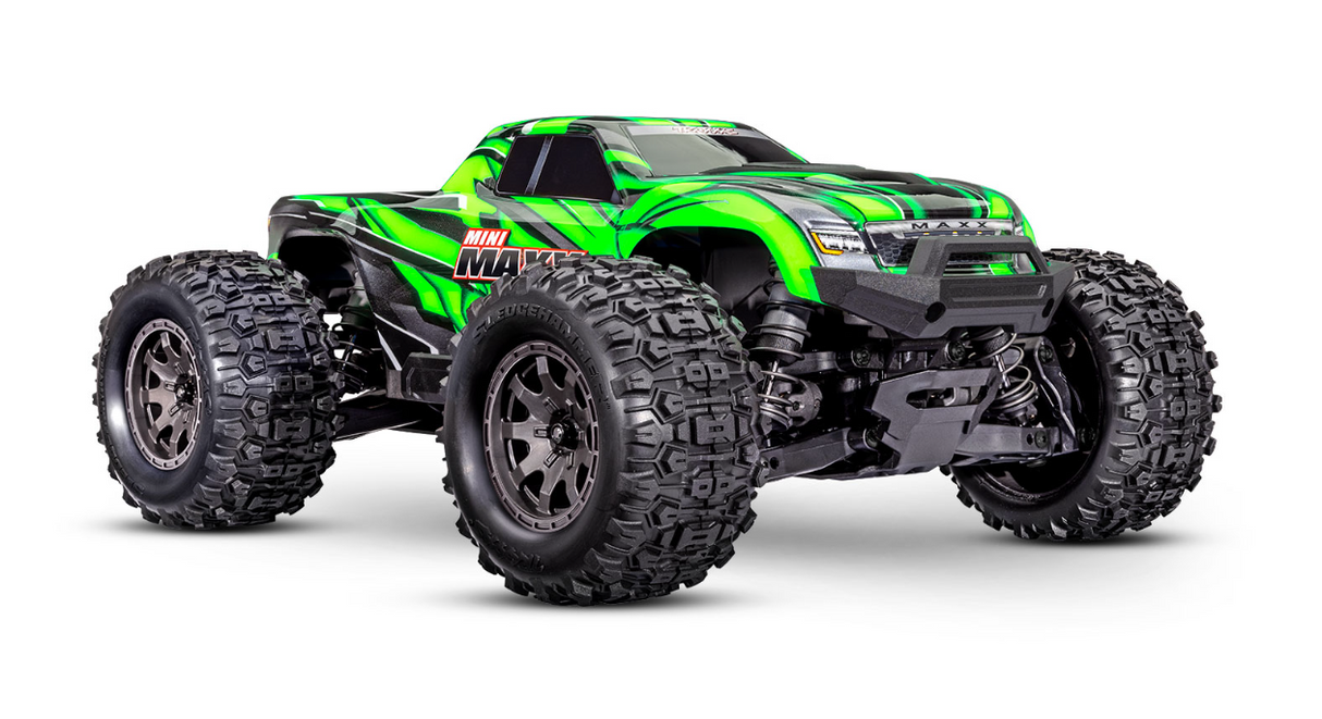 Mini Maxx BL-2s Traxxas – Monster truck échelle Maxx 1/14 – 4x4 RTR – véhicule radiocommandé tout-terrain brushless LiPo – basher robuste rapide puissant – modélisme RC électrique étanche – pneus tout-terrain châssis renforcé suspension à huile – prêt-à-rouler design agressif