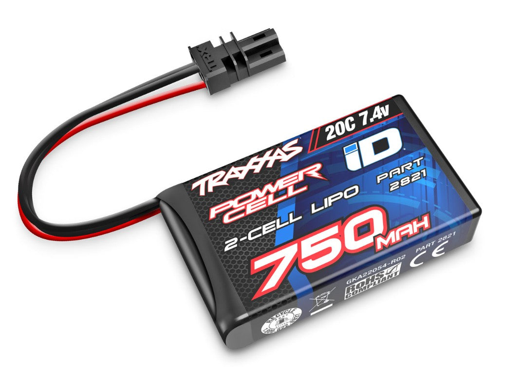 TRA2821-750 – Batterie LiPo 750 mAh 7.4 V 2S