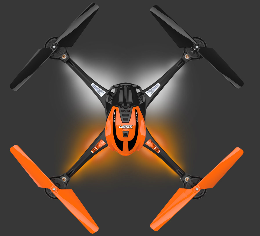 LaTrax, Traxxas, TRA6608, Alias, quadcopter, drone RTF, 2,4 GHz, stabilisation auto-level, acrobaties 360°, LED, débutant à expert, drone loisir, LiPo 1S, prêt à voler, Univers RcLoisirs