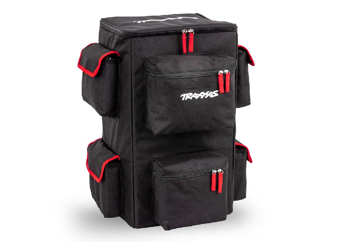TRA9916 sac a dos Traxxas pour RC 1/10 avec compartiments multiples, transport pratique et protection optimale pour votre equipement.