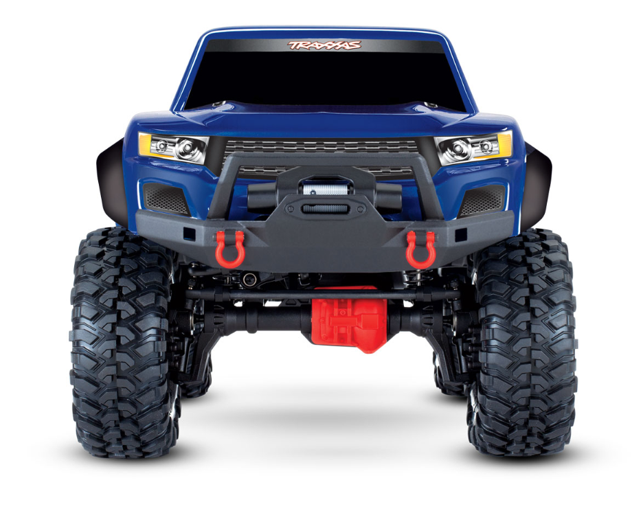 Traxxas, TRX-4 Sport, Clipless, 1/10, bleu, RTR, crawler, trail, essieux portiques, suspension GTS, Titan 550 21T, XL-5 HV, tout-terrain, scale crawler, modélisme RC, véhicule radiocommandé, nature, randonnée, marche à pied, exploration extérieure, franchissement, sentier, aventure, loisir mécanique, loisir technique, hobby modélisme, conduite hors route, performance tout-terrain, crawl technique