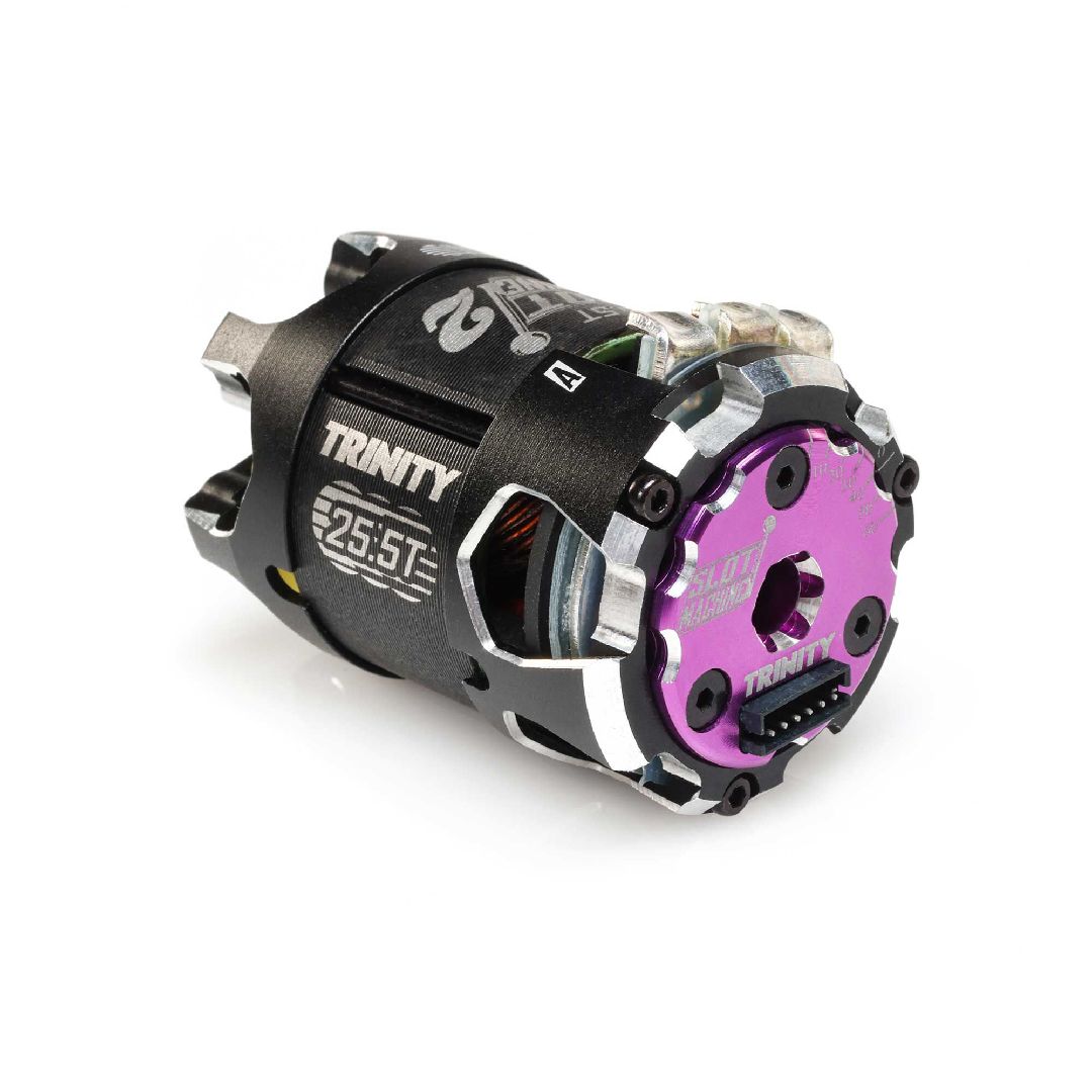 TRI-1063 moteur Trinity Slot Machine 2 25.5T Spec avec timing ajustable et performance constante pour RC compétition Stock.