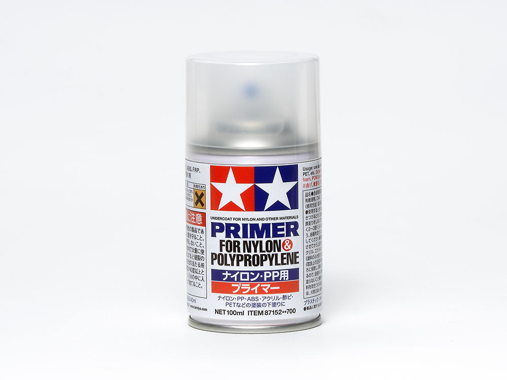 Tamiya 87152 – Spray d’apprêt nylon/PP / Spray Primer for Nylon & Polypropylene – Univers RcLoisirs