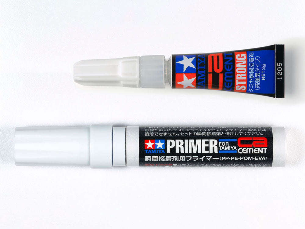 Tamiya 87211 – Kit Primer & Colle CA pour PP/PE/POM/EVA / CA Cement & Primer Set – Univers RcLoisirs