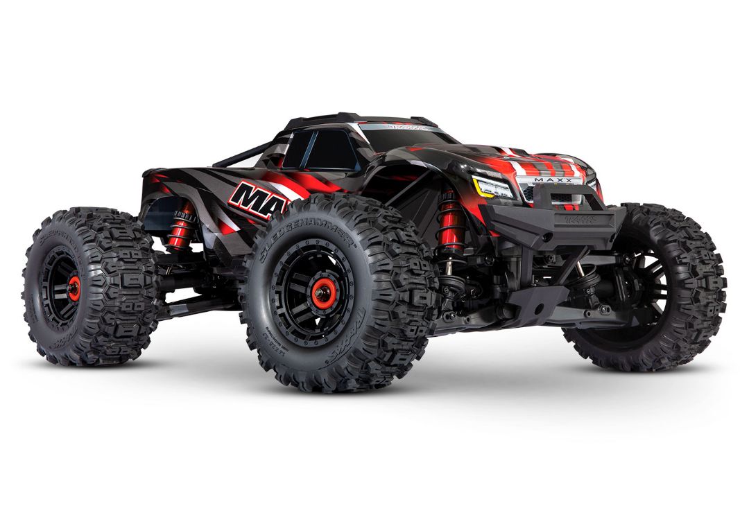 Traxxas, 89086-4, Maxx, WideMaxx, Monster Truck RC, 1/10 RC, 4WD, Velineon 540XL, VXL-4s, TSM, RTR, LiPo 4S, pneus Sledgehammer, carrosserie clipless, univers RcLoisirs