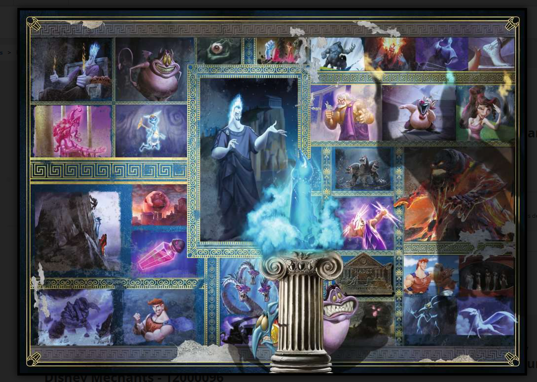 Vilains de Disney - Hades – Casse-tête – 1000 pièces – Univers RcLoisirs