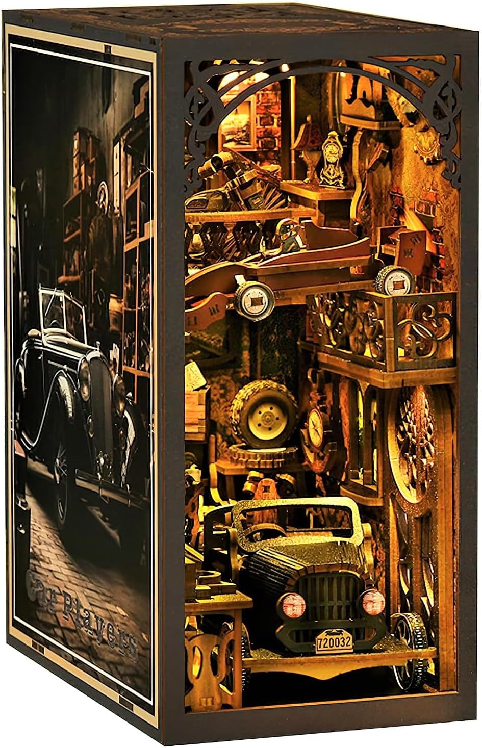 Voiture ancienne –Book Nook – Miniature à assembler | Univers RcLoisirs