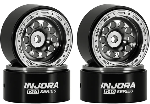 W7008TI-19 – Roues beadlock aluminium D19 0.7 SCX30 (4 pcs)