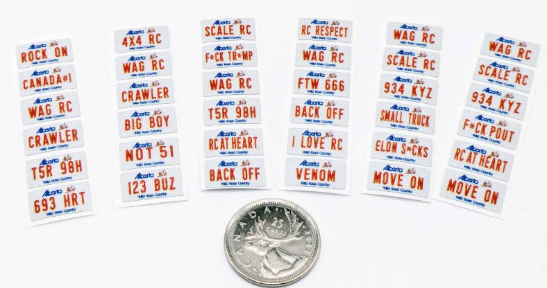 WAGACC24LPAB - WAG RC - Plaques décoratives “Scale” 1/18-1/24 pour RC - Univers RcLoisirs