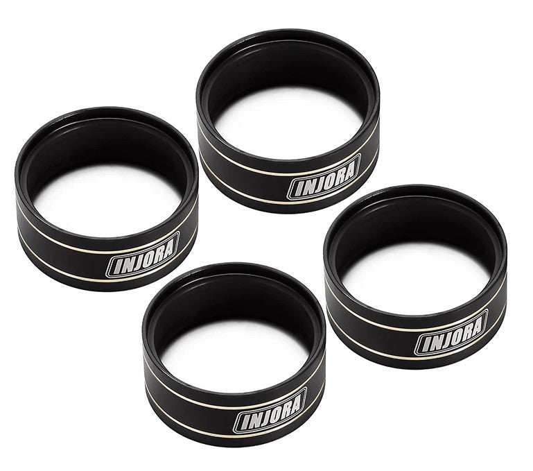 YQW-1945-4 – Black 1.9″ beadlock rims (set of 4)