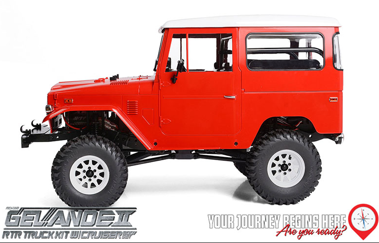 Z-RTR0047 – Gelande II – Cruiser Body Set – Truck Scale 1/10 – 4WD – RTR – RC4WD