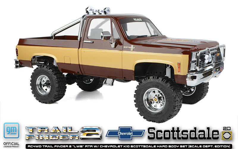 Z-RTR0071 – Trail Finder 2 LWB – Chevrolet K10 Scottsdale – Truck Scale 1/10 – 4WD – RTR – RC4WD - Univers RcLoisirs