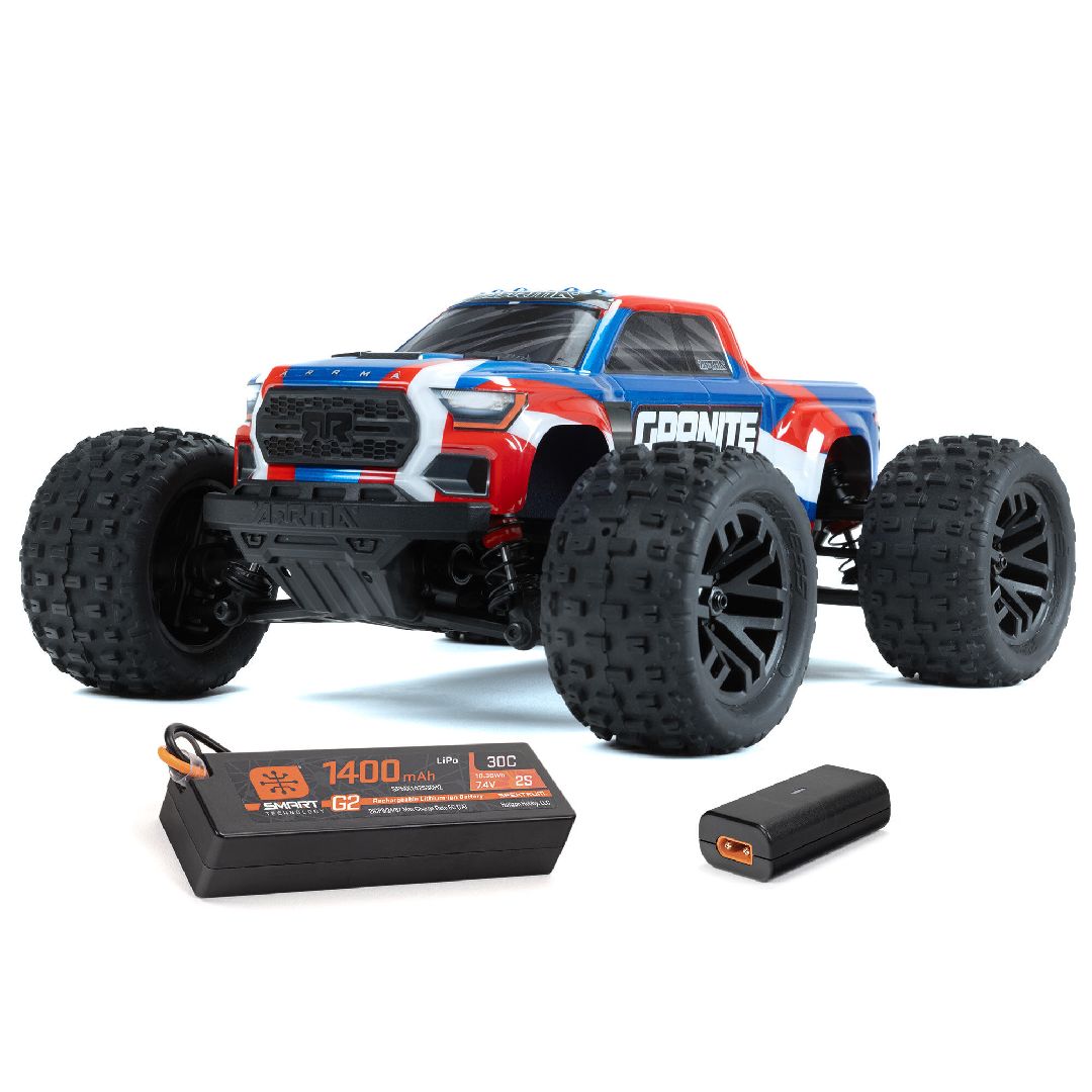 Arrma 1/18 GRANITE GROM 4x4 Monster Truck RTR - Blue - Univers RcLoisirs