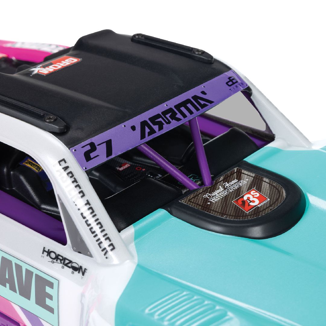 ARA2304ST1 – Mojave Grom 223S BLX – ARRMA – vue action – Univers RcLoisirs