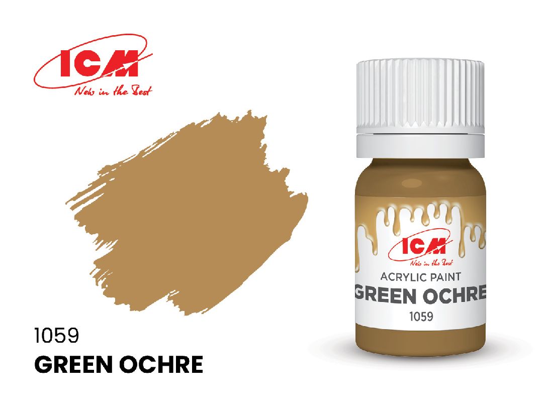ICM – Peinture acrylique à l’eau – 12 ml – Couleurs variées