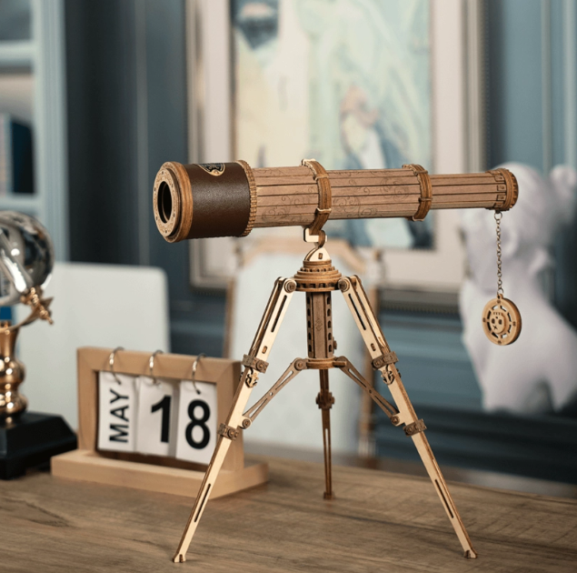 RST004 Télescope monoculaire en bois – Puzzle 3D – ROKR