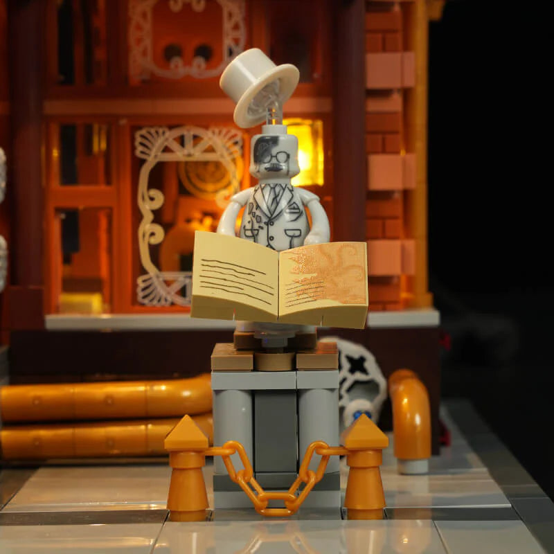L9115 – Bibliothèque Steampunk Chrono Library – Steampunk – 3187 pcs – Lumibricks