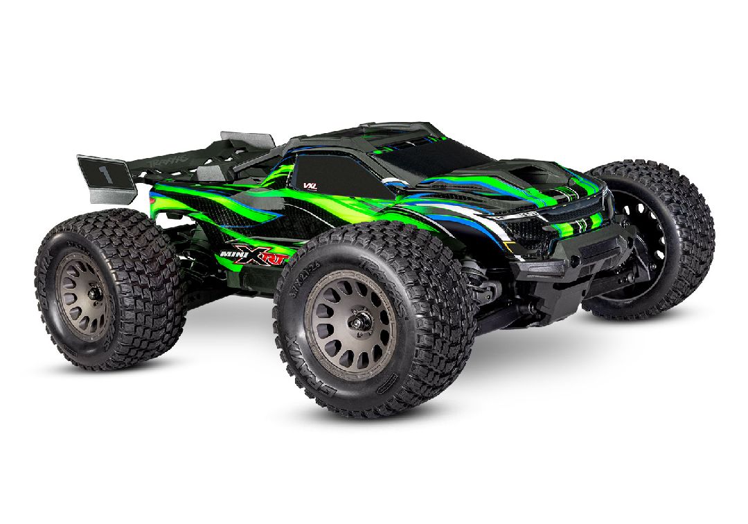 Traxxas Mini XRT VXL-3S réf. 108076-1 – Monster Truck 1/16 RTR 4WD brushless – Univers RcLoisirs. Véhicule radiocommandé tout-terrain robuste avec châssis renforcé, suspension à huile, pneus tout-terrain, design agressif et prêt-à-rouler (RTR). Hobby RC puissant et rapide pour passionnés de sport mécanique, franchissement, course et pilotage RC.