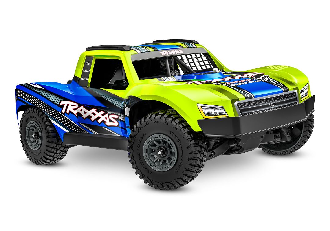 TRA108164-1 Traxxas Mini Slash 4X4 Brushless RTR avec moteur BL-2s 3300 Kv, radio TQ 2.4 GHz, batterie LiPo 2S 3500 mAh et chargeur USB-C inclus.
