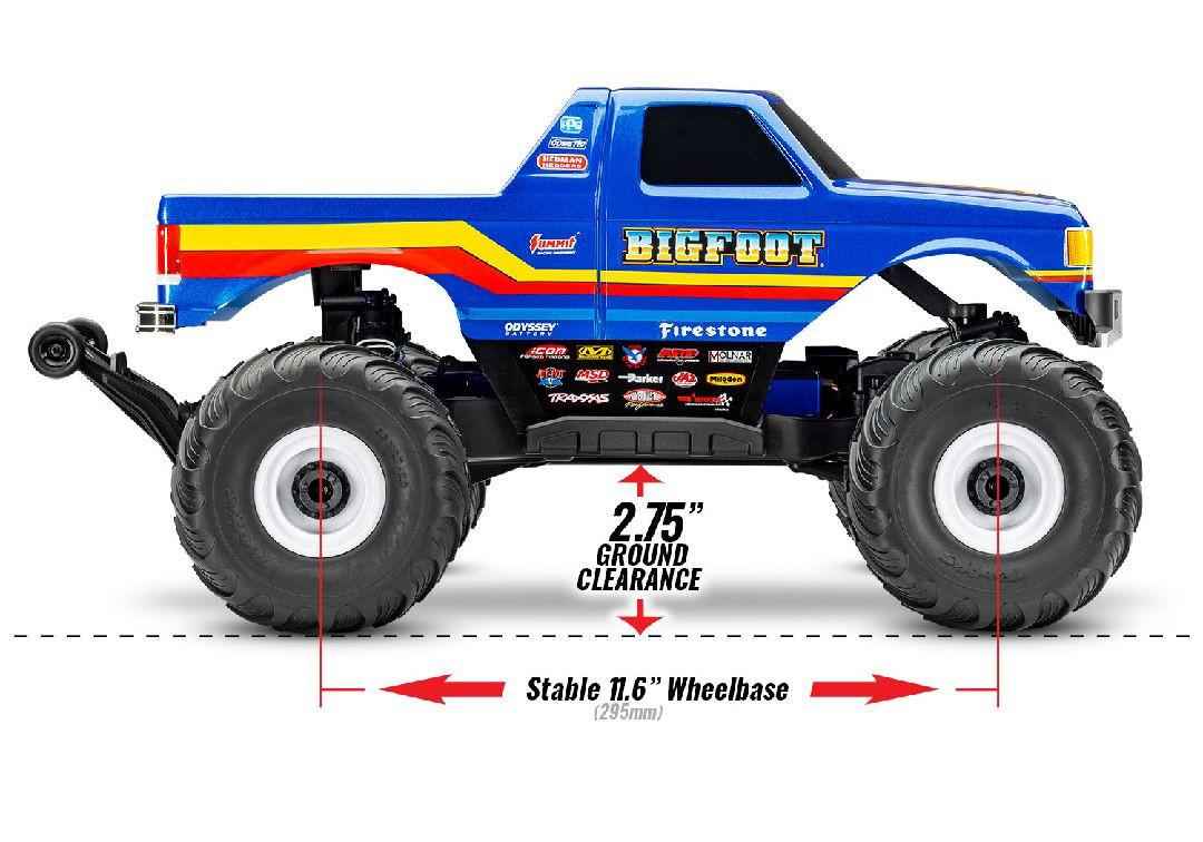 TRA67134-4 – Bigfoot 4X4 – 1/10 – Monster Truck 4WD – BL-2S / RTR