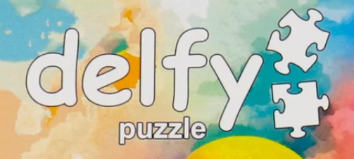 Logo officiel Delfy – Marque de casse-têtes colorés et originaux, disponible chez Univers RcLoisirs