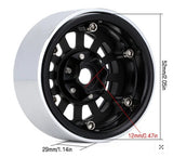 12SP19239 – Jantes métal beadlock 1.9″ 12-spokes Injora pour crawler 1/10 – Univers RcLoisirs - 2