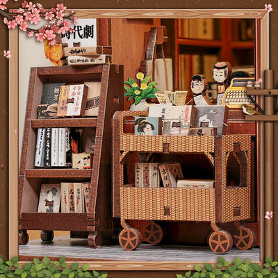 Librairie d’antiquités de Kyoto – Book Nook 3D en bois avec LED – Haute gamme - Univers RcLoisirs