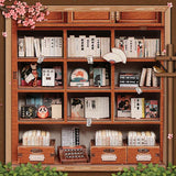 Librairie d’antiquités de Kyoto – Book Nook 3D en bois avec LED – Haute gamme - Univers RcLoisirs