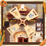 Bread Factory – Book Nook 3D en bois avec LED – Haute gamme - Univers RcLoisirs