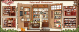 Librairie d’antiquités de Kyoto – Book Nook 3D en bois avec LED – Haute gamme - Univers RcLoisirs
