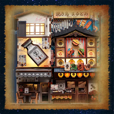La rue Tsutenkaku Ichiban – Book Nook 3D en bois avec LED – Haute gamme - Univers RcLoisirs