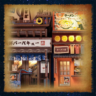 La rue Tsutenkaku Ichiban – Book Nook 3D en bois avec LED – Haute gamme - Univers RcLoisirs
