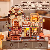 Bread Factory – Book Nook 3D en bois avec LED – Haute gamme - Univers RcLoisirs