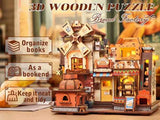 Bread Factory – Book Nook 3D en bois avec LED – Haute gamme