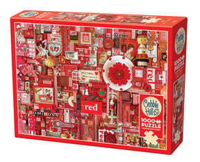 Casse-tête Cobble Hill – 1000 pièces – Illustration rouge de Shelley Davies – Carton rigide de qualité – Découpe aléatoire – Dimensions assemblé 48×66 cm – Puzzle artistique haut de gamme
