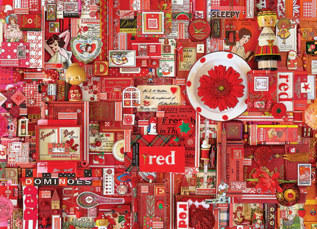 Casse-tête Cobble Hill – 1000 pièces – Illustration rouge de Shelley Davies – Carton rigide de qualité – Découpe aléatoire – Dimensions assemblé 48×66 cm – Puzzle artistique haut de gamme